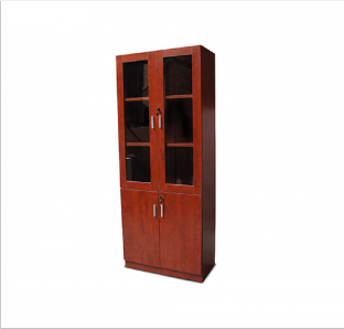 Full height cabinet with Glass Swing Door  with lock