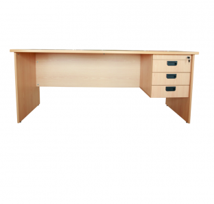 Mars Executive Desk With Three Drawer Fixed Pedestal 