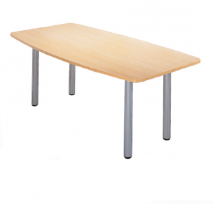 Custom Made Meeting Table In Metal Legs