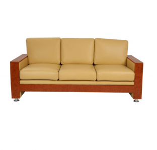 Techno W/wood Three Seater Sofa | Blue Crown Furniture