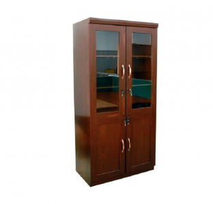 MAB Full Height Cabinet With Glass And Woden Door